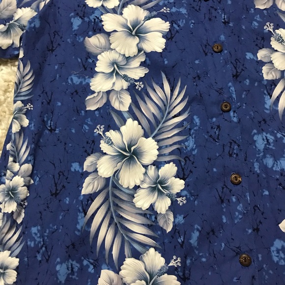 Vintage Milson by Ky’s blue Hawaiian short sleeve shirt - Picture 3 of 6